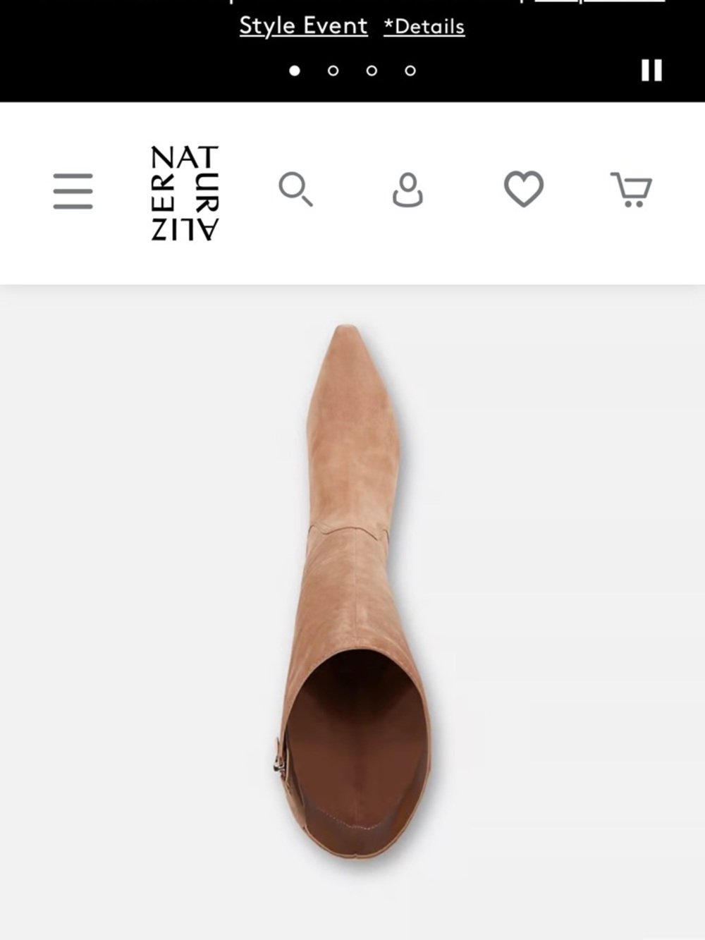 Naturalizer Deesha Suede Knee-high Boots in Tan - Picture 5 of 16